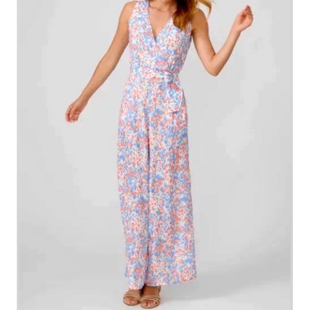 J. McLaughlin Women's Sleeveless Wide Leg Belted Hermione Romper Size 2 $248‎